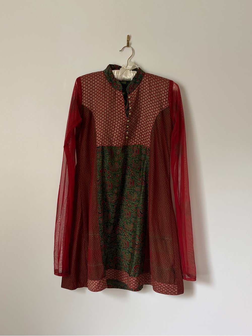 Vintage Indian boho mini dress